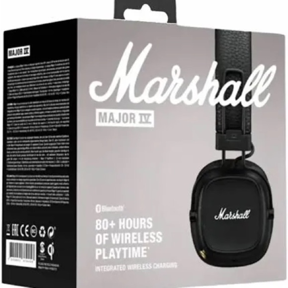 Marshall Major IV Bluetooth Headphones in Black